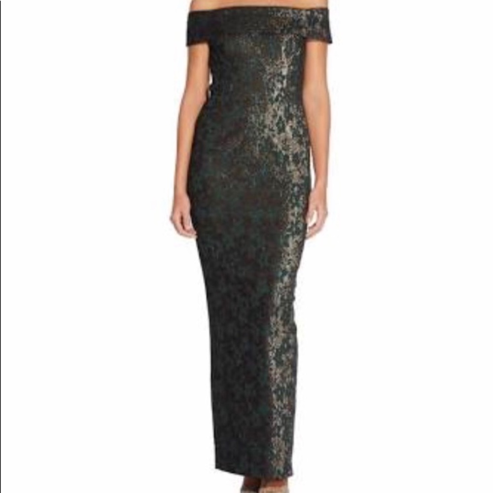 Adrianna Papell Long Jacquard